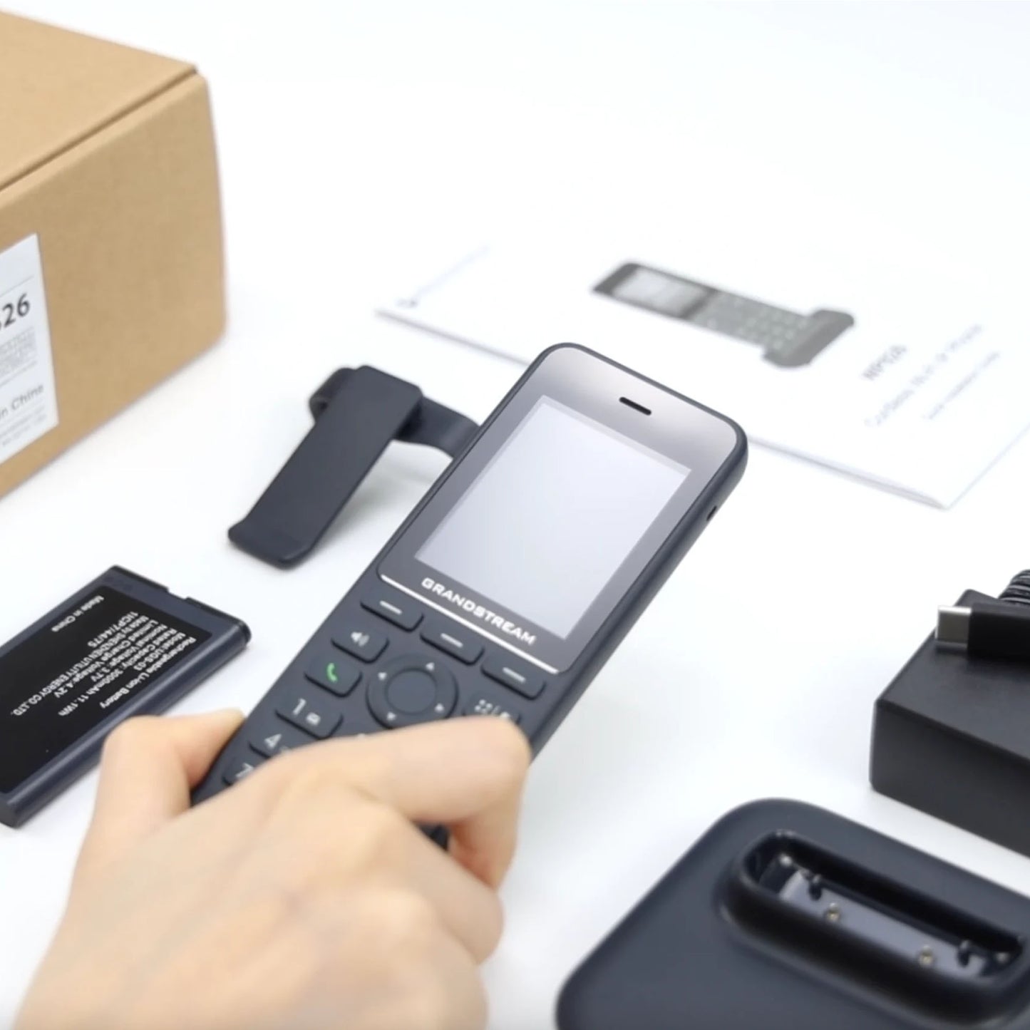 Grandstream WP826 Cordless Wi-Fi Phone